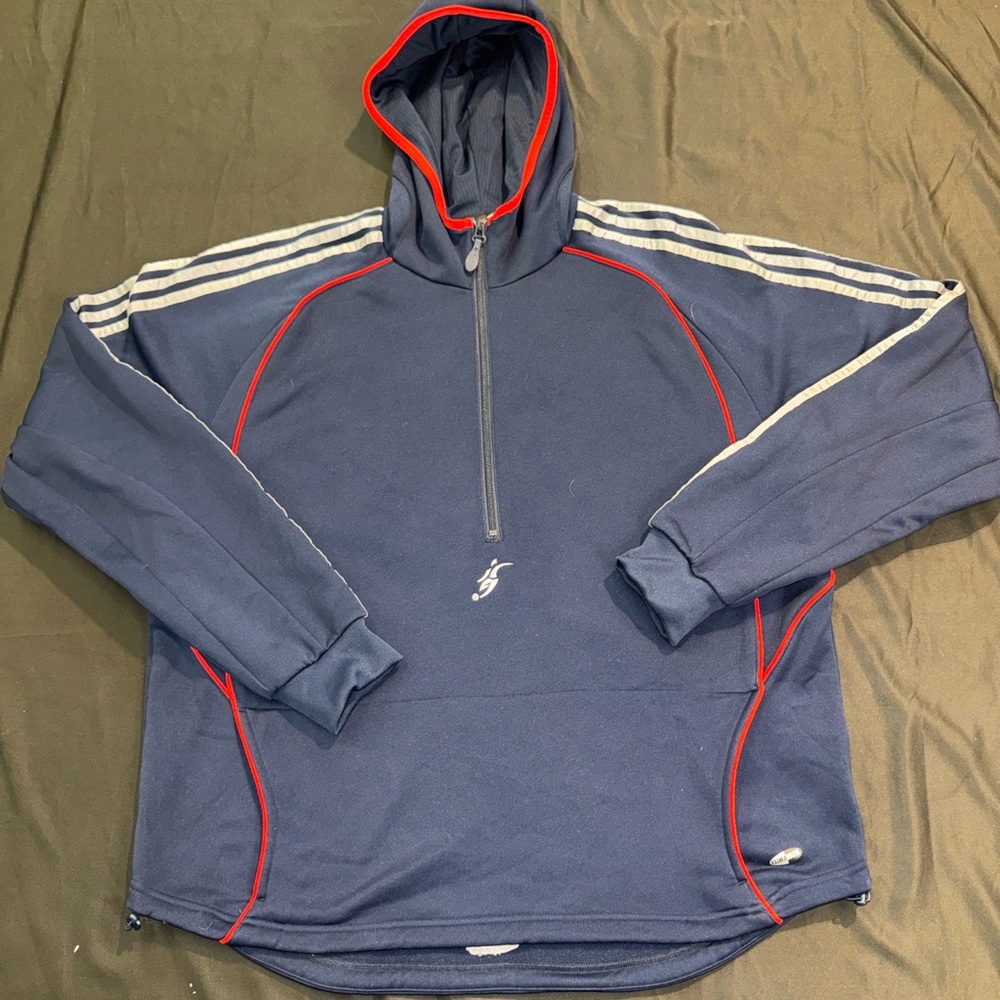 Adidas David Beckham Vintage Y2K 2006 Predator 1/4 Zip Hoodie
